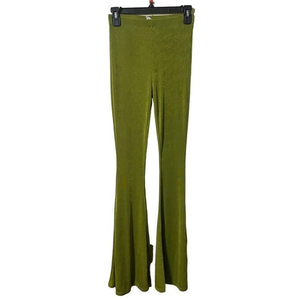 Princess Polly Pants Boogie Flare Womens‎ 4 Green High Rise